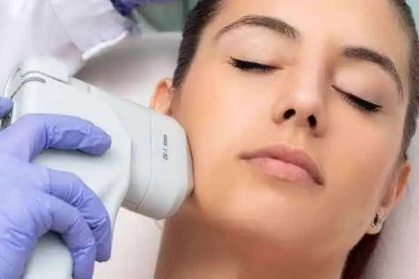 Image of woman having HIFU  East Sussex treatment