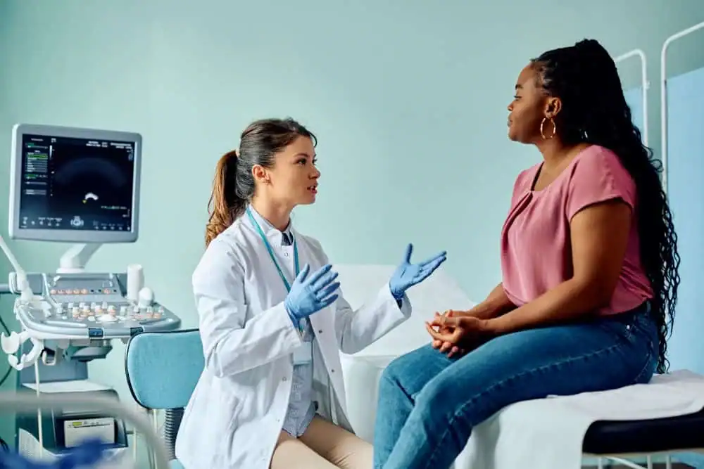Woman have consultation about vaginal laxity  East Sussex
