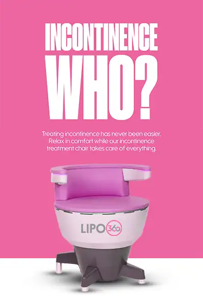 LIPO360 EMS Chair Can Help with Urinary Incontinence 2 Image of a urinary incontinence treatment seat East Sussex